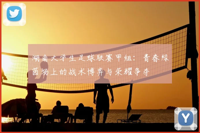 湖南大学生足球联赛甲组:青春绿茵场上的战术博弈与荣耀争夺